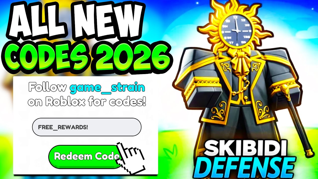 ВСЕ РАБОЧИЕ КОДЫ ДЛЯ SKIBIDI TOWER DEFENSE В ROBLOX - Новые коды для Skibidi Tower Defense 2026! ...