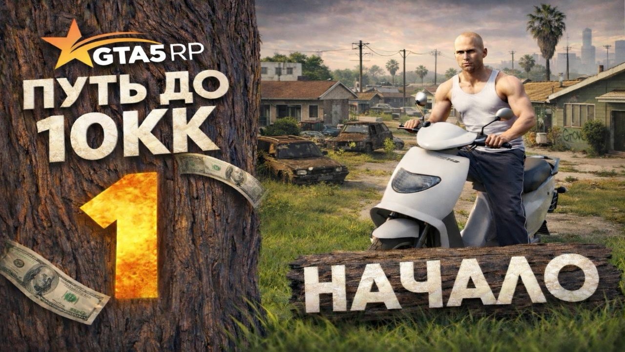 ПУТЬ С 0 ДО 10КК на LA PUERTA — 1 СЕРИЯ | GTA5RP
