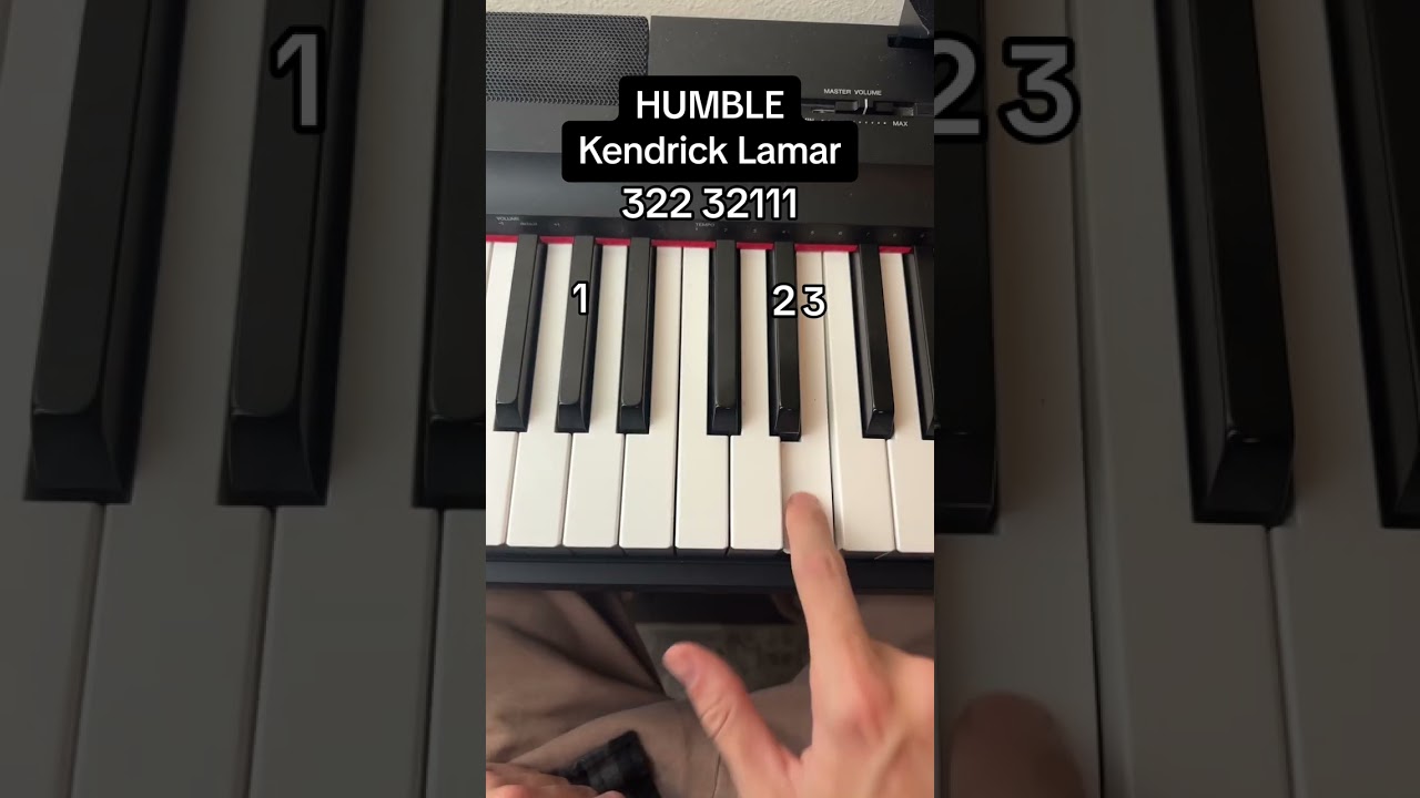 HUMBLE - Kendrick Lamar Easy Piano Tutorial