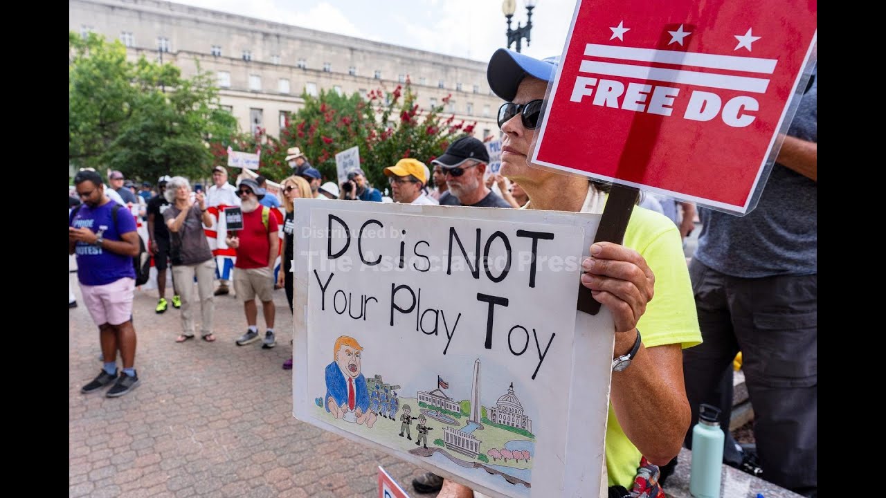 Washingtonians protest Trump's federal takeover of DC police department