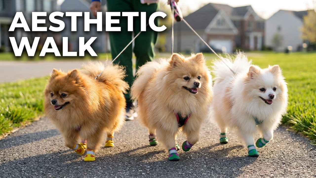 The Most Aesthetic Morning Walks With My Pomeranian