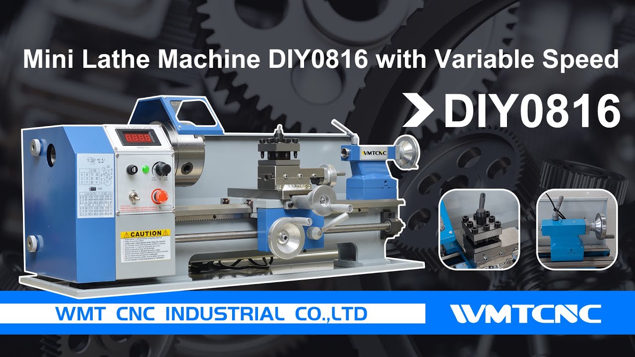 How to Operate the Mini Lathe Machine DIY0816 from China | WMTCNC