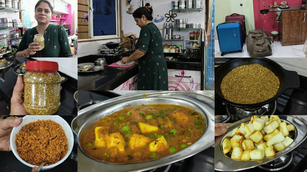 shubhi के पास Kota जाने की तैयारी + DINNER🌺 मटर पनीर मसाला🌺 मुखवास🌺 मूंगफली की चटनी🌺 फुल्का रोटी