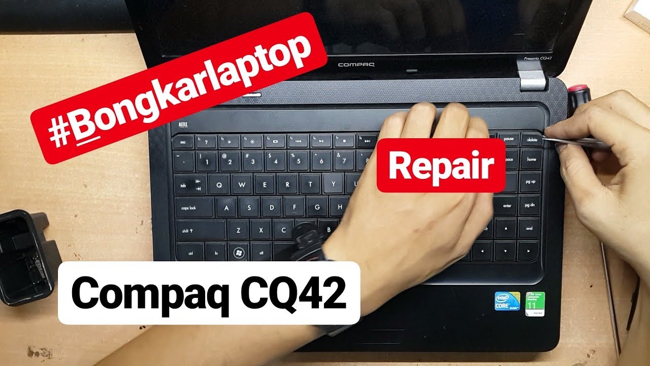 Yuk bongkar laptop compaq cq42 ( bersihin kipas )