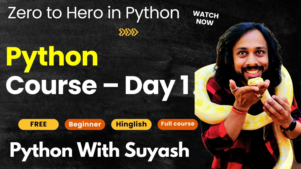 Learn Python from Scratch | Day 1 – No Experience Needed!