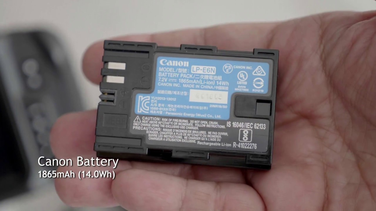 Alternative batteries for Blackmagic Pocket 4K / BMPCC4k LP-E6 Shootout Comparison