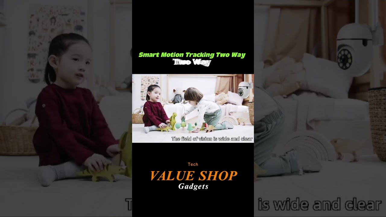 Indoor Camera 1080p  With  Night Vision  Smart Motion Tracking Two Way Audio And Real Time Alerts