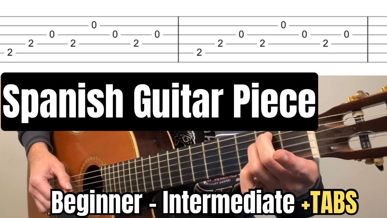 Spanish Guitar Study in E Minor | Fingerpicking Piece + TAB