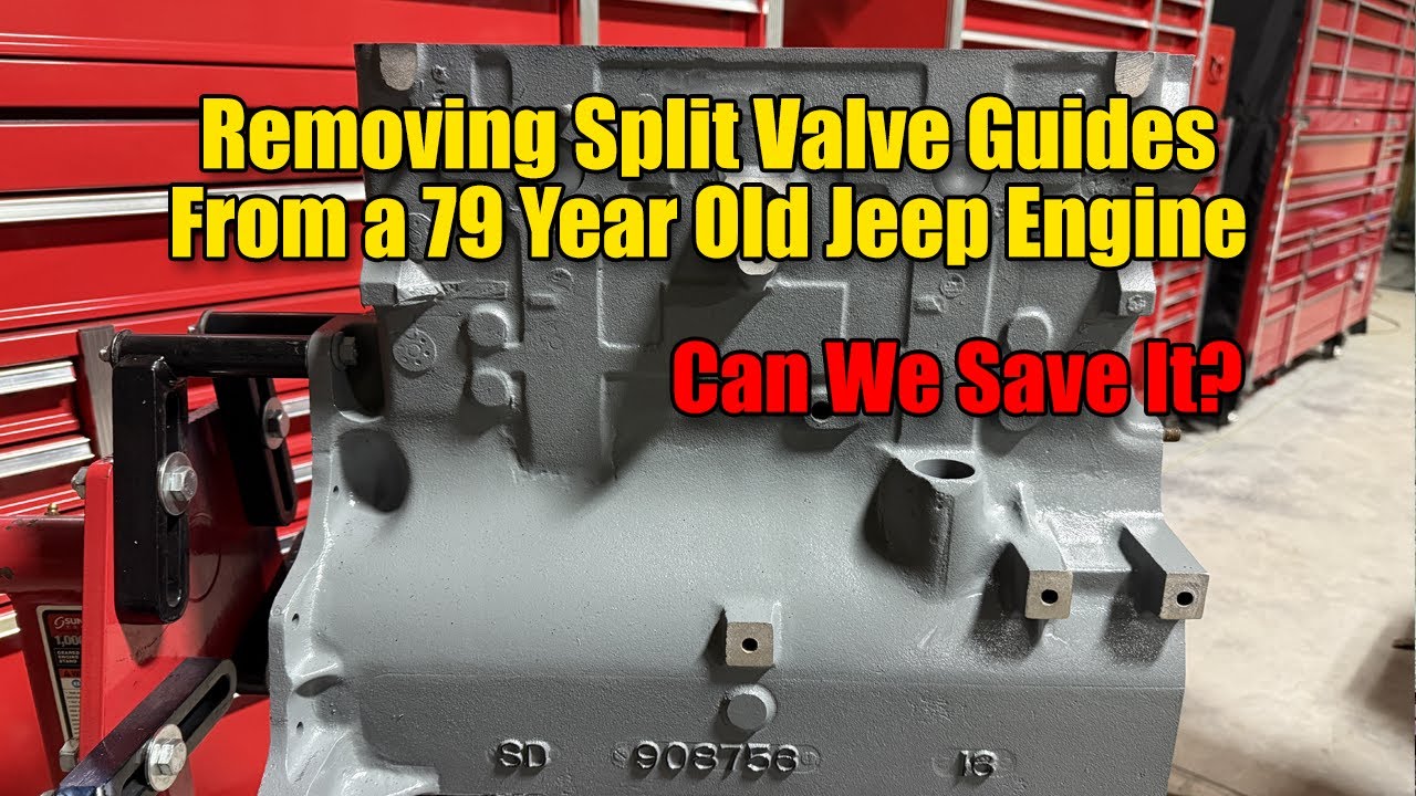Removing Split Valve Guides From a 79 Year Old Jeep Engine