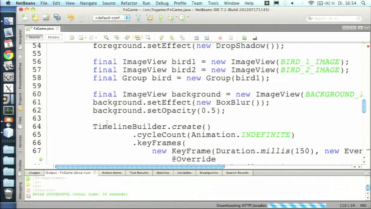 Live-Coding BOF: Writing a Game with JavaFX