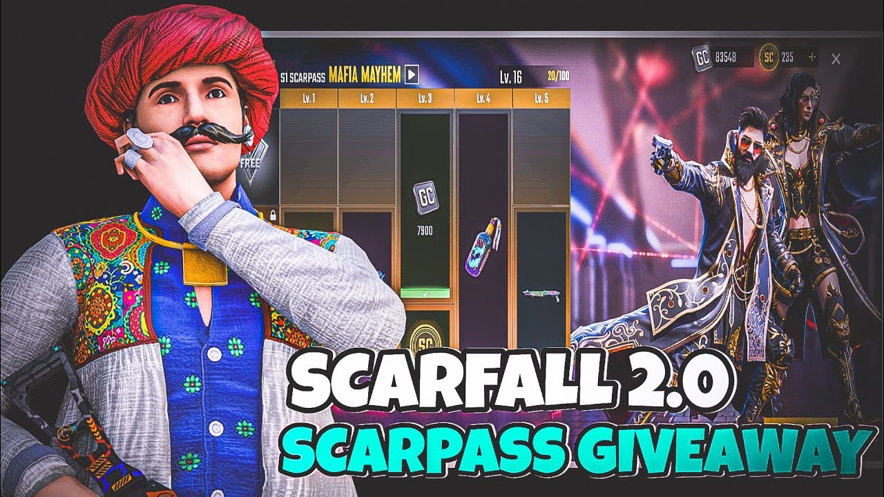 ScarFall 2.0 scarpass giveaway 🤯 | ScarFall 2.0 gameplay | junedplays