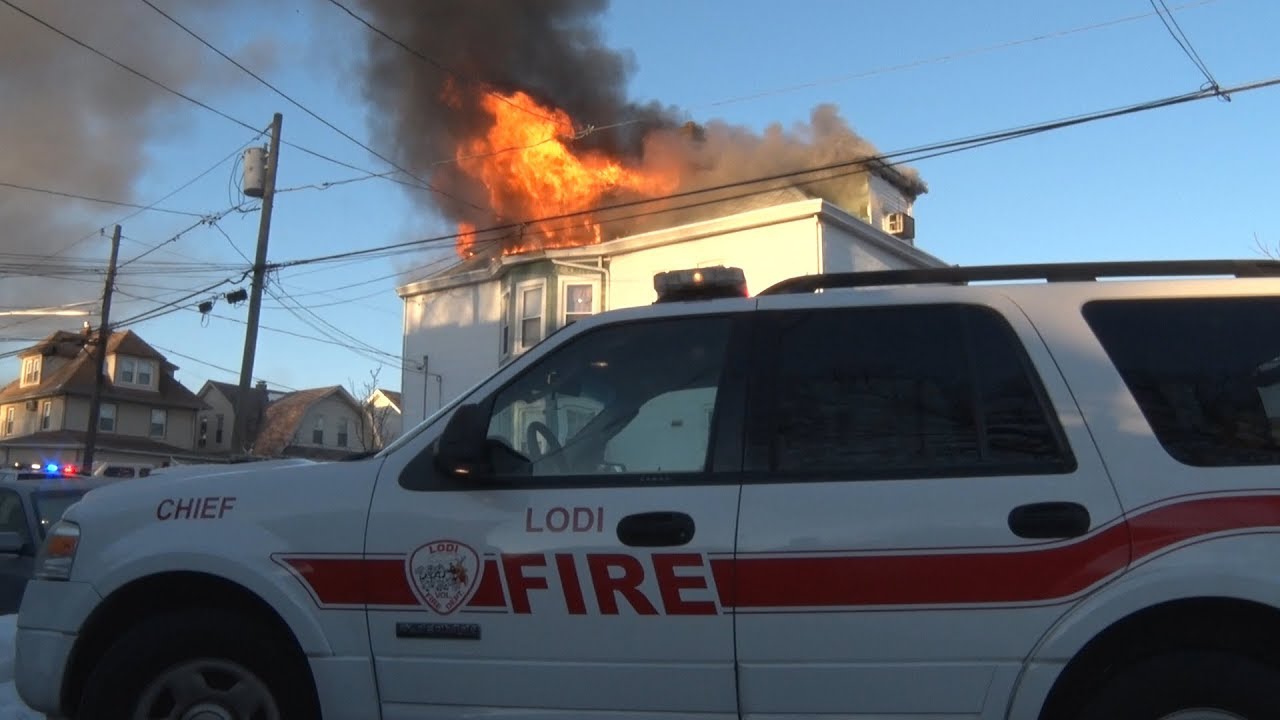Lodi,NJ Fire Department 3rd Alarm 1/10/18