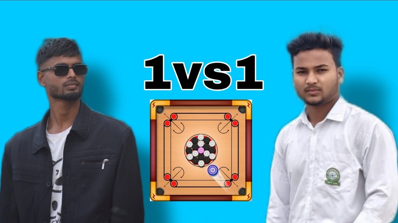 1 vs 1 live carrom board game