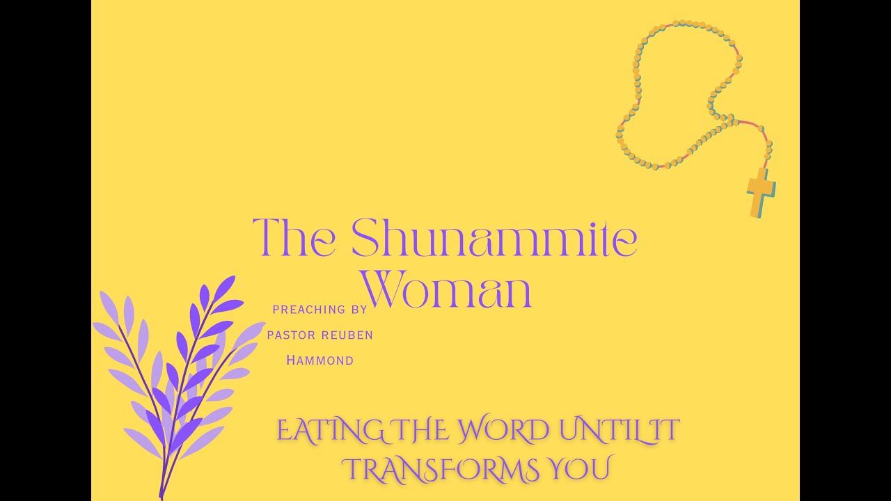 Eating the word until it transforms you.