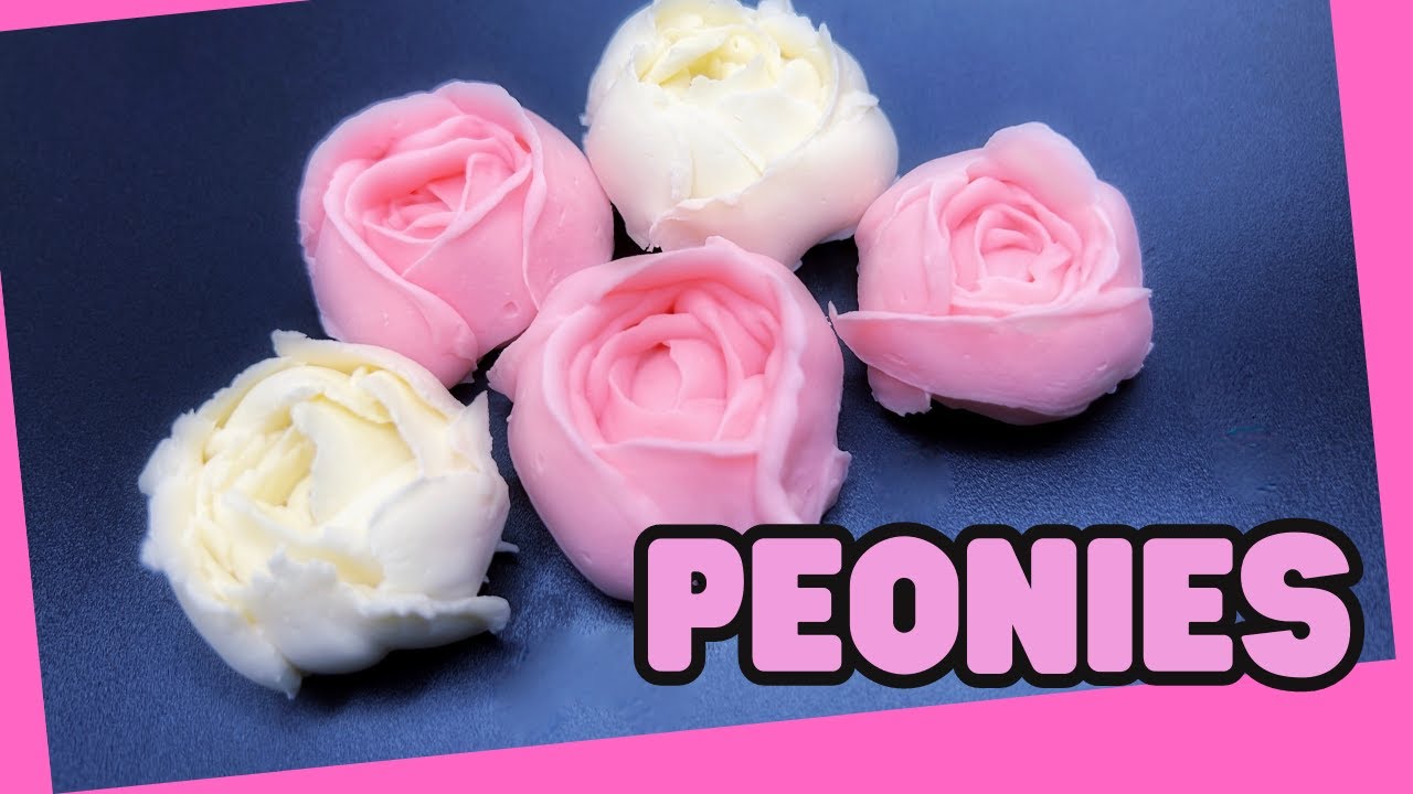 Handmade Soap Flowers PEONIES: Piping Techniques for Stunning Soap Decorations