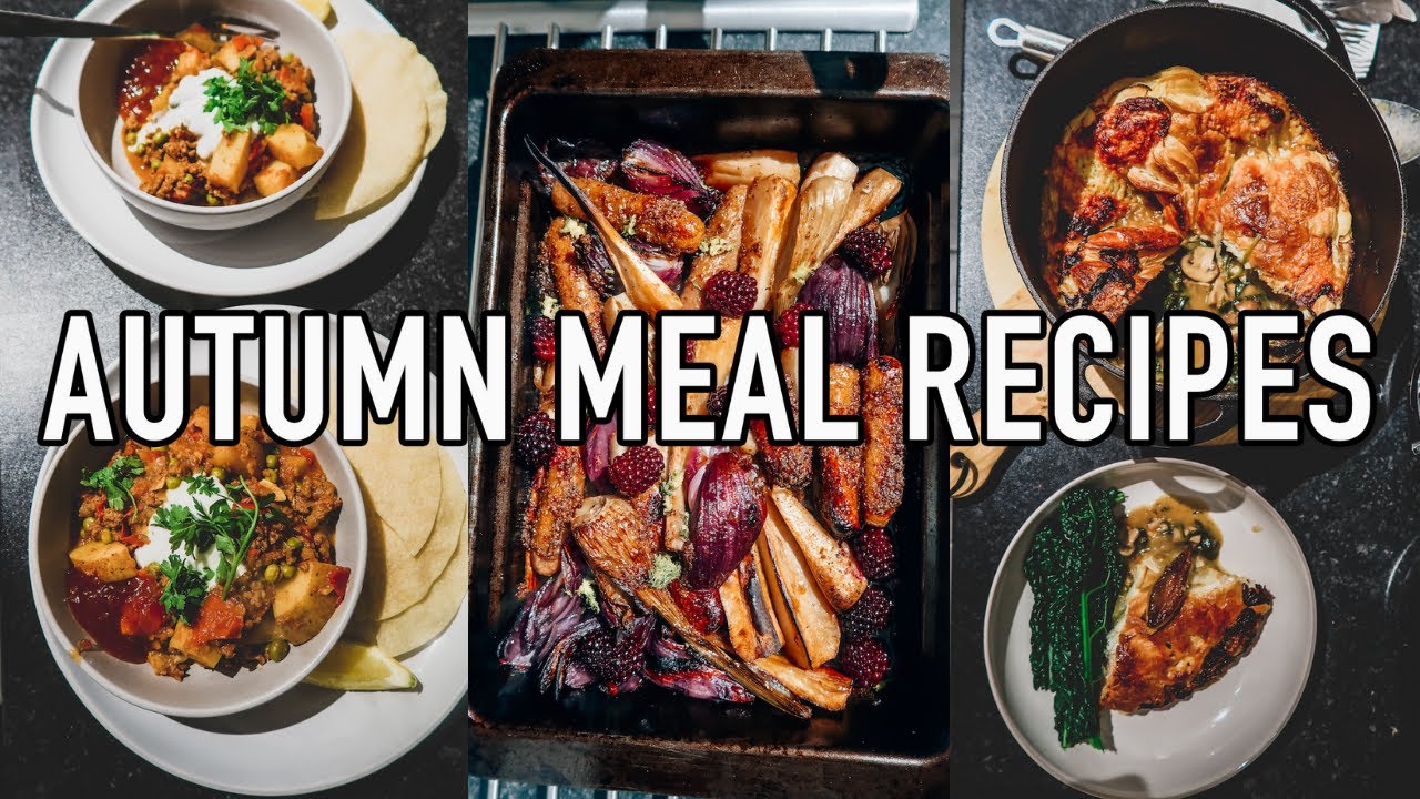 3 AUTUMN MEAL RECIPE IDEAS | EASY AND QUICK VEGETARIAN WEEKNIGHT MEALS