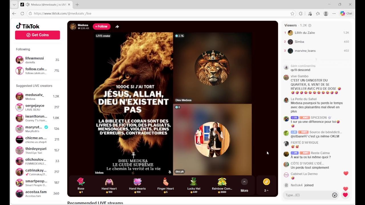 TOGBEVI KPESSE, PERE DIEU ET LION LION EN LIVE!