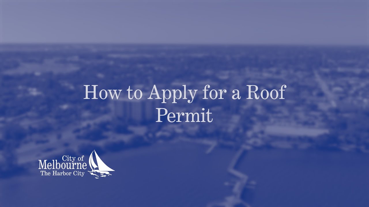 How to Apply for a Roof Permit