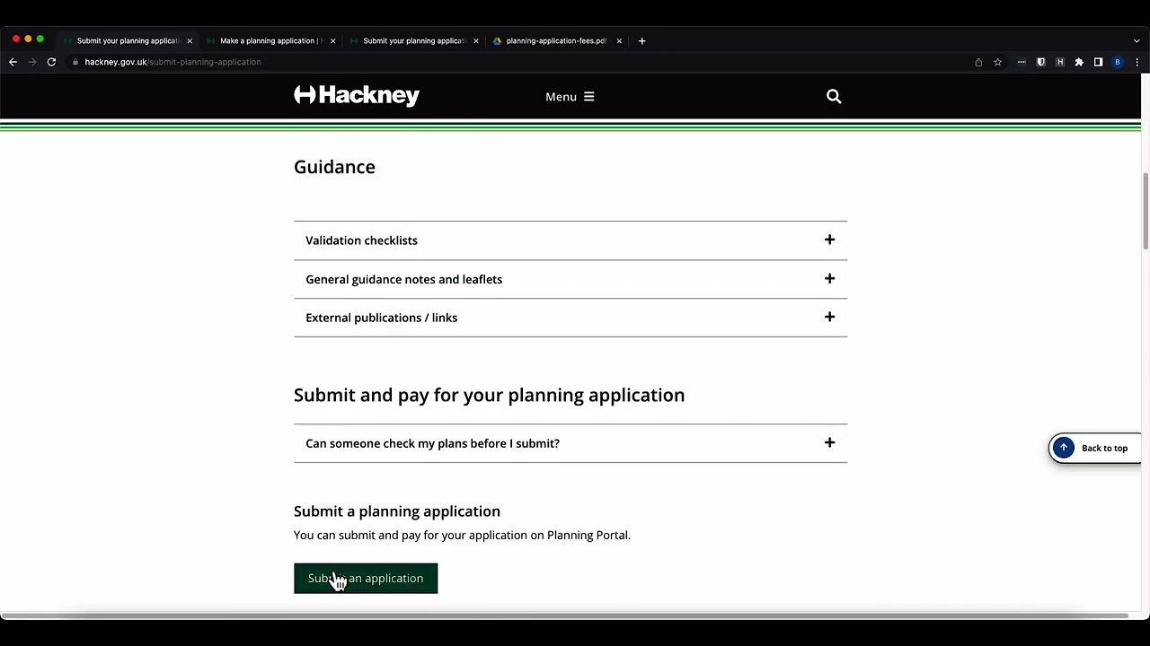 Where to submit your Planning Application in Hackney