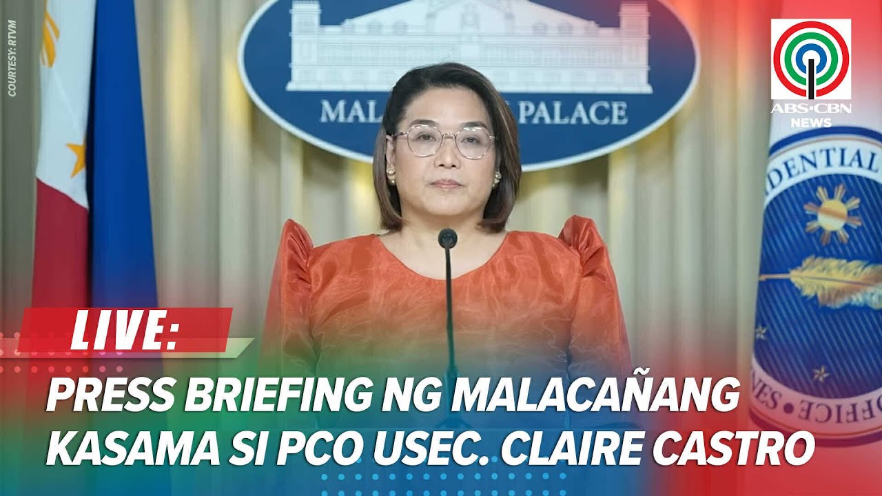 LIVE: Malaca&ntilde;ang holds press briefing with PCO Usec. Claire Castro | November 26