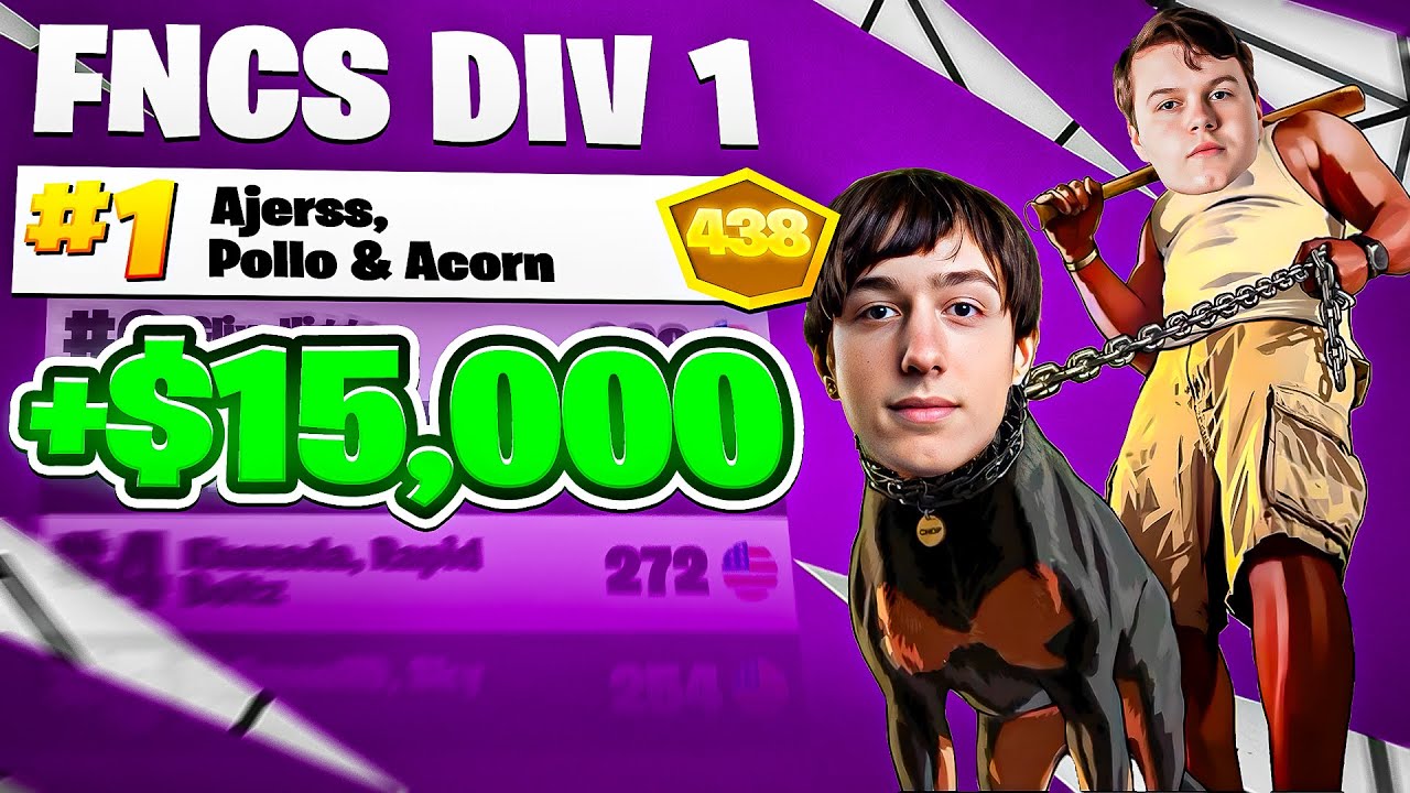 1-е место FNCS DIVISION 1 🏆 ($15 000) | ft Pollo & Acorn