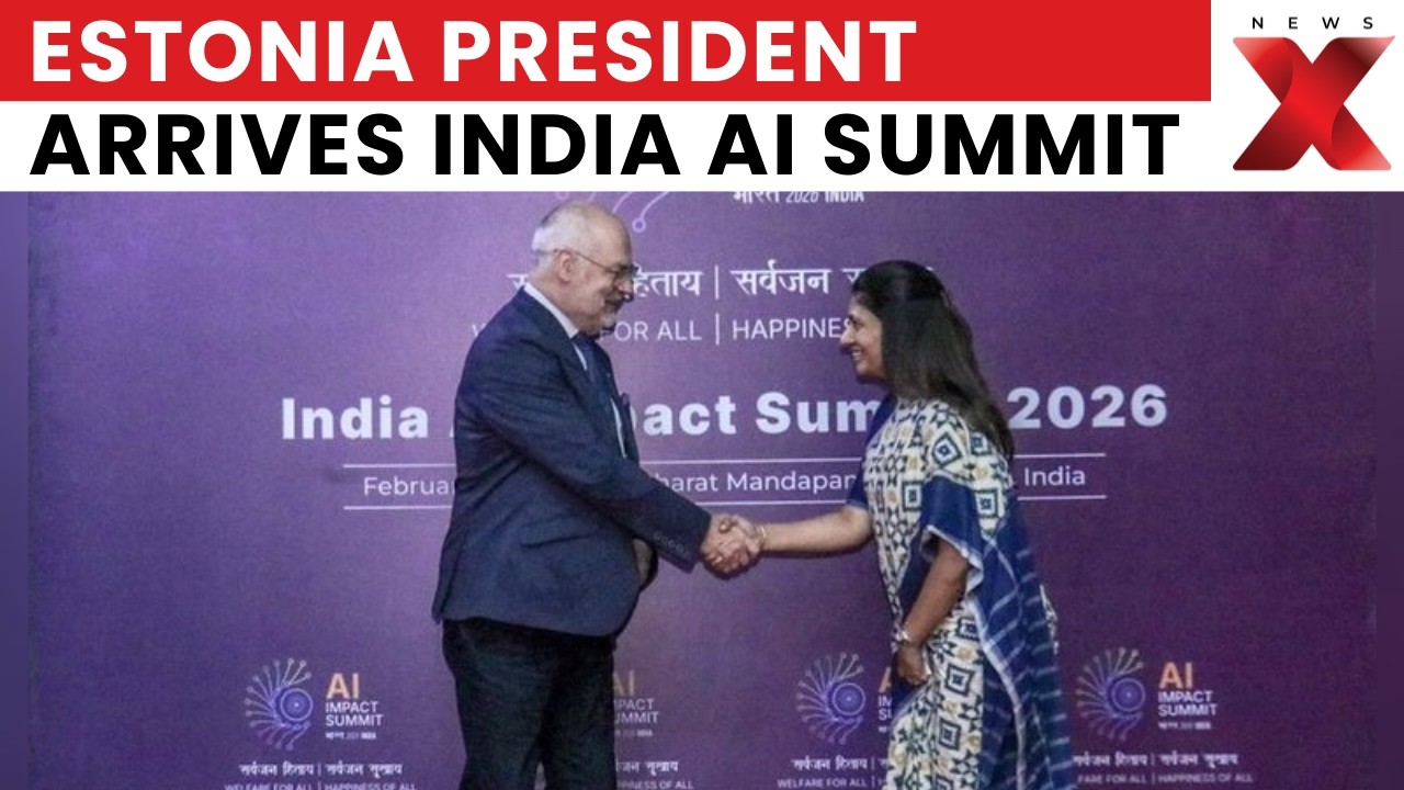Estonia’s President Alar Karis Arrives in New Delhi for India-AI Impact Summit | NewsX