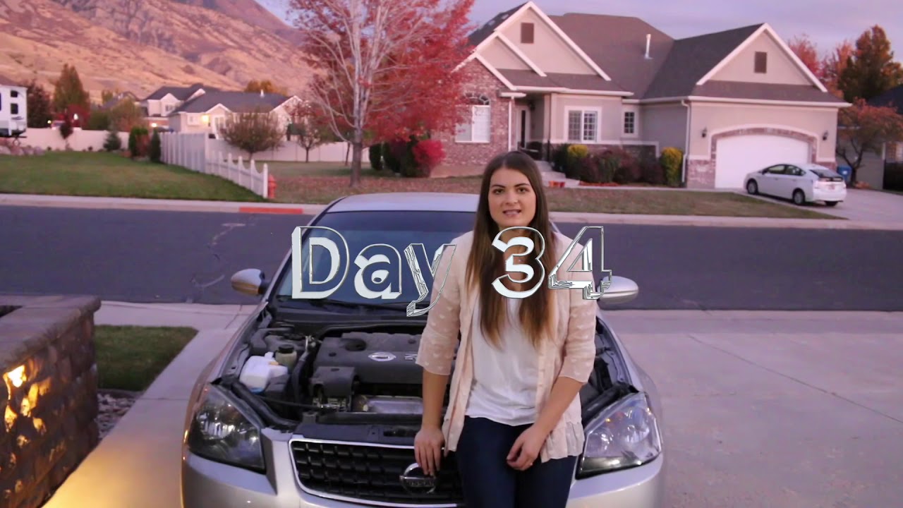 Day 34 crashing the car embarrassing story
