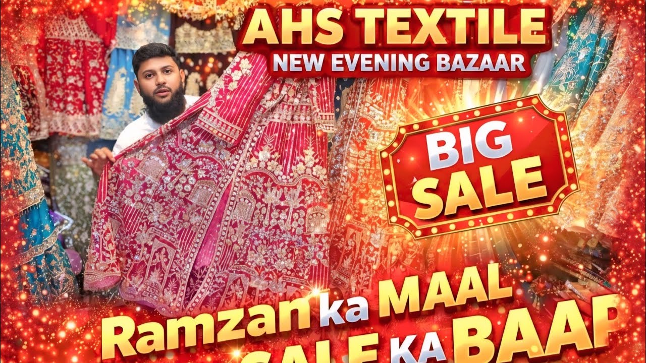 Bangalore shivajinagar AHS TEXTILES Ramadan 2026 latest Eid collection bridal dresses New collection