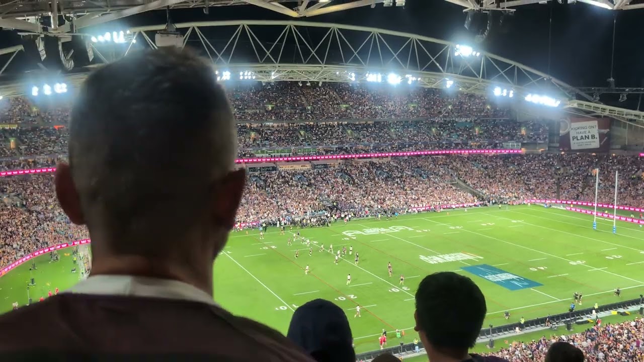 NRL Grand Final 2025 | Broncos fans celebrate | Inside Accor Stadium | Final play