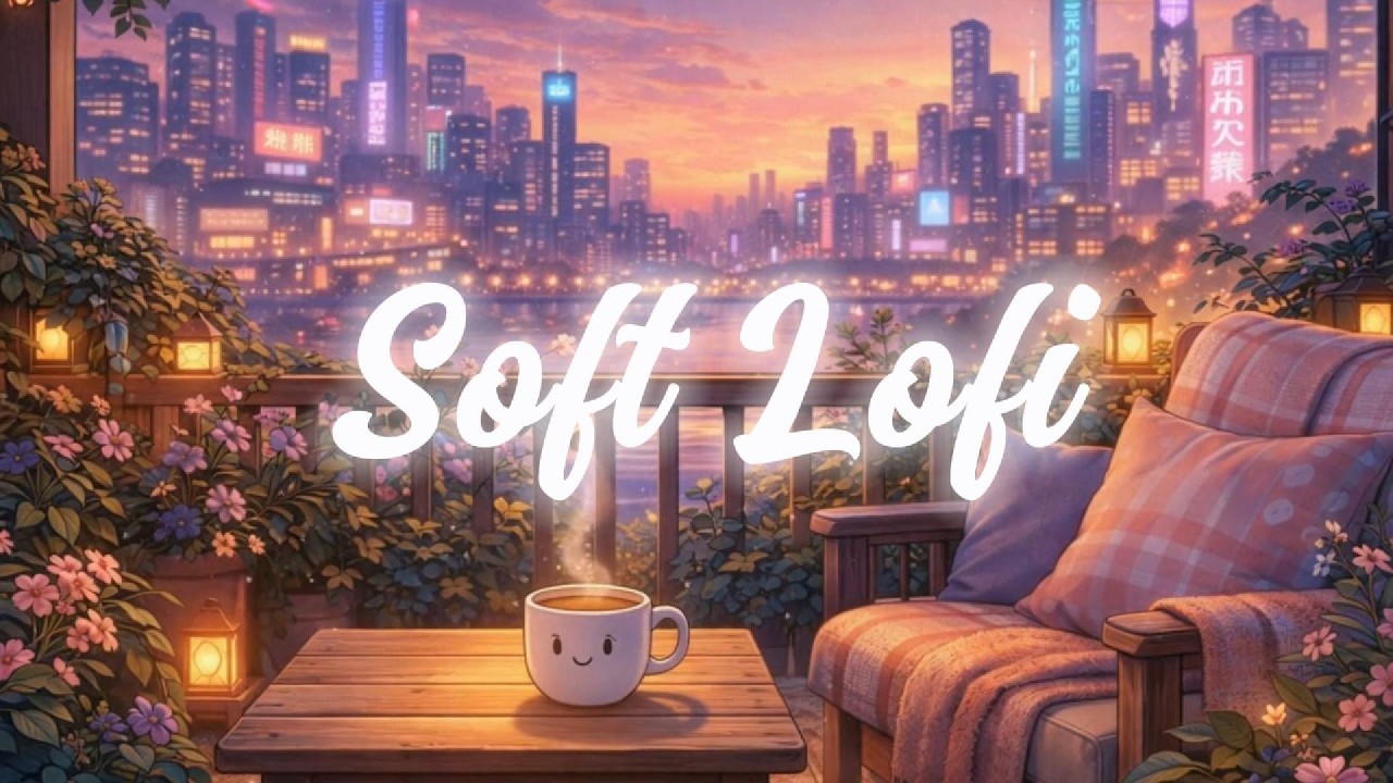 Soft Lofi Sunset Vibes 🌅 Lofi Music for Calm & Cozy Evenings