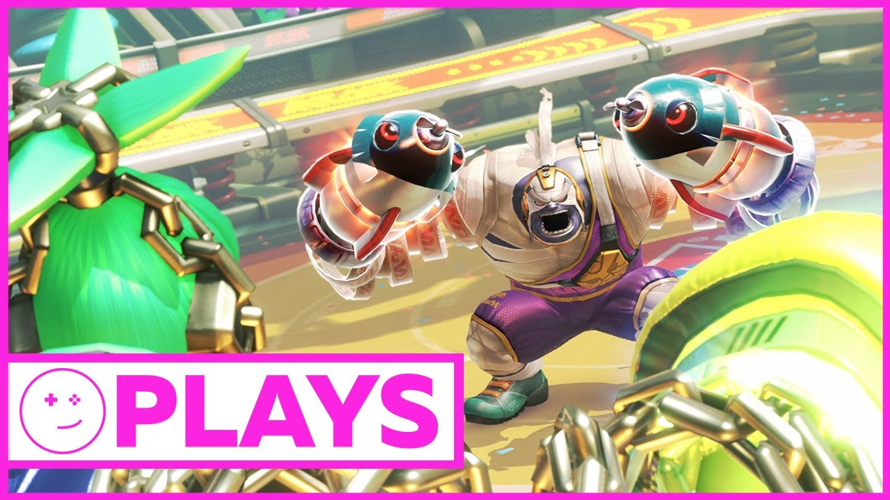 Greg Miller Vs. Nintendo's Bill Trinen in ARMS - Kinda Funny Plays