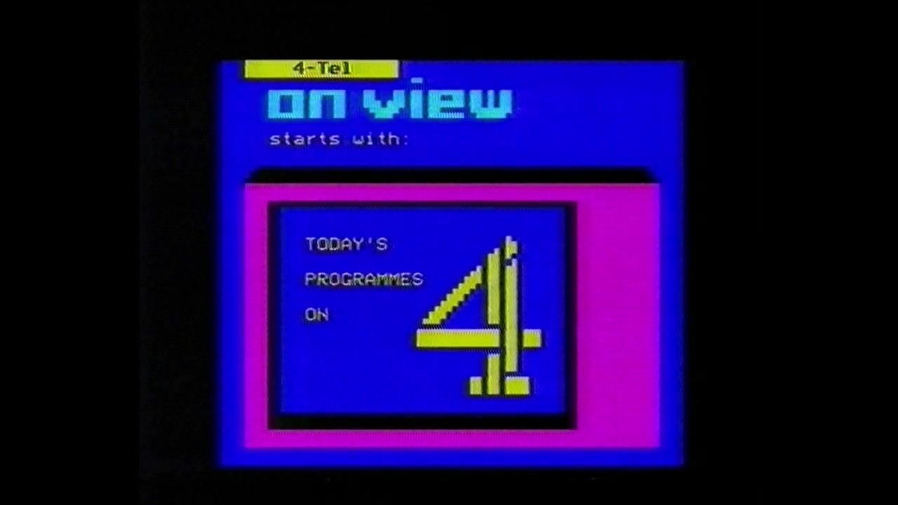 Channel 4 Continuity & Adverts | Closedown | 4-Tel On View | 7th / 8th March 1989