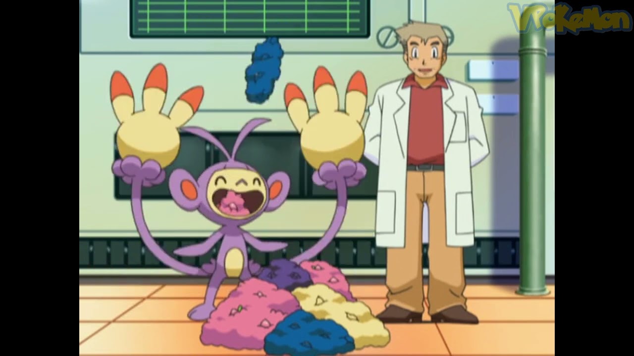 Ambipom attacks Professor Oak | Professor Oak Funny Moments