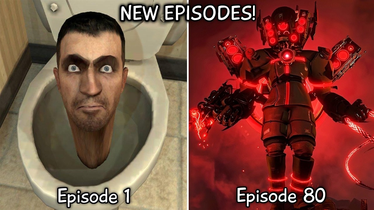 Skibidi Toilet 1 - 80 ALL Episodes (60 FPS REMASTERED) Upgraded Titan Speakerman 3.0 (Episode 81?!)