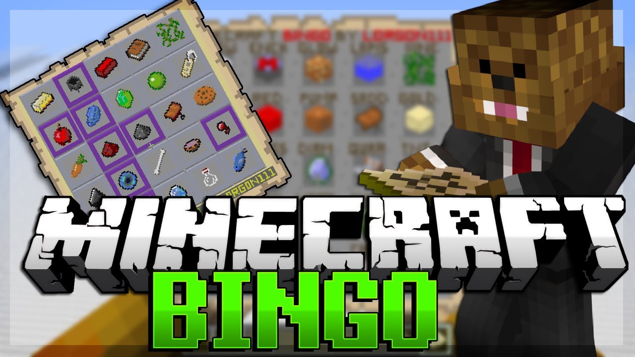 Minecraft 1.8 (Snapshot) Bingo Scavenger Hunt | JeromeASF