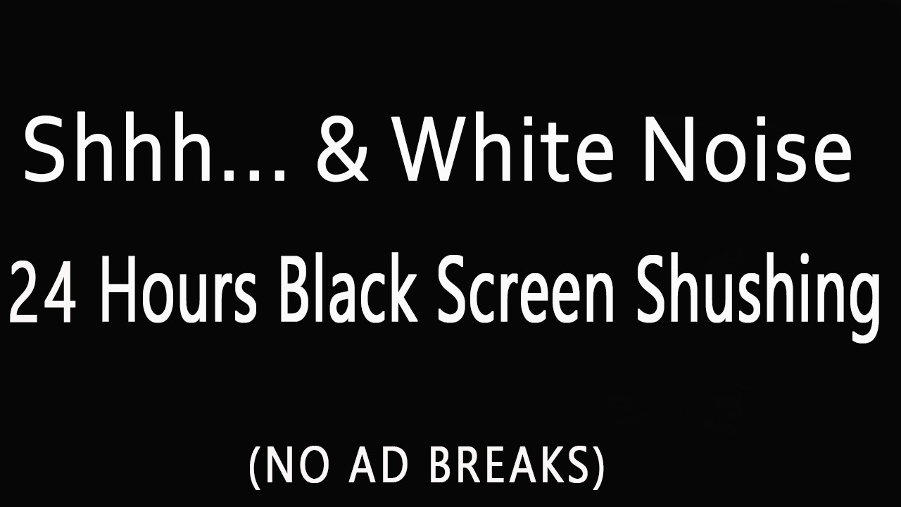 Shhh White Noise For Babies 💤 Baby Sleep Music 🌜 Mozart & Brahms Lullaby 🌙 24 Hour Shhh White Noise