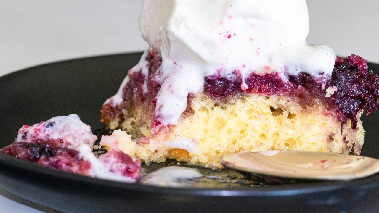 Mixed Berry Upside Down Cake
