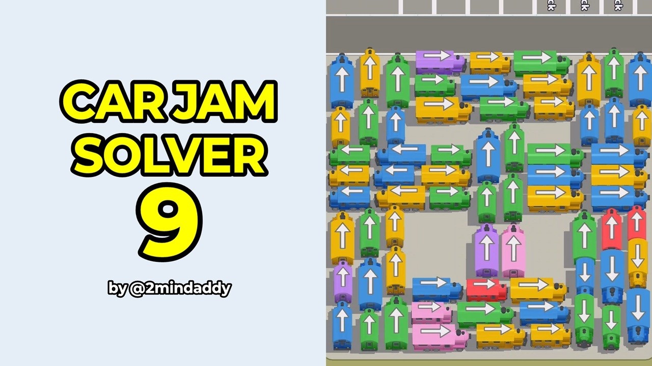 Car Jam Solver Level 9 Solution and Walkthrough