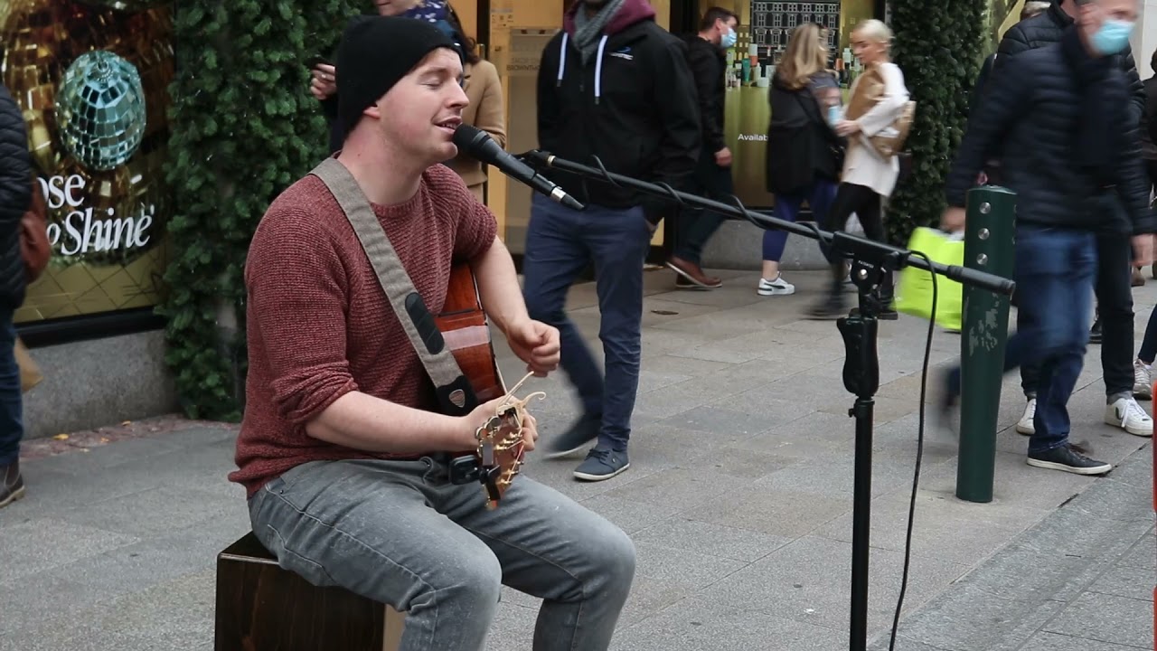 Kevin Neary Covers Fast Car from Grafton Street Dublin Ireland Best of Busking