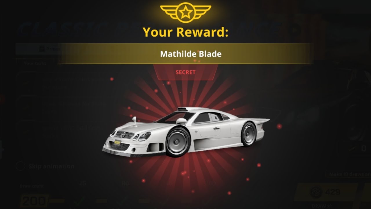 New Mercedes Benz CLK GTR Classic Performance One State RP New Car Drop