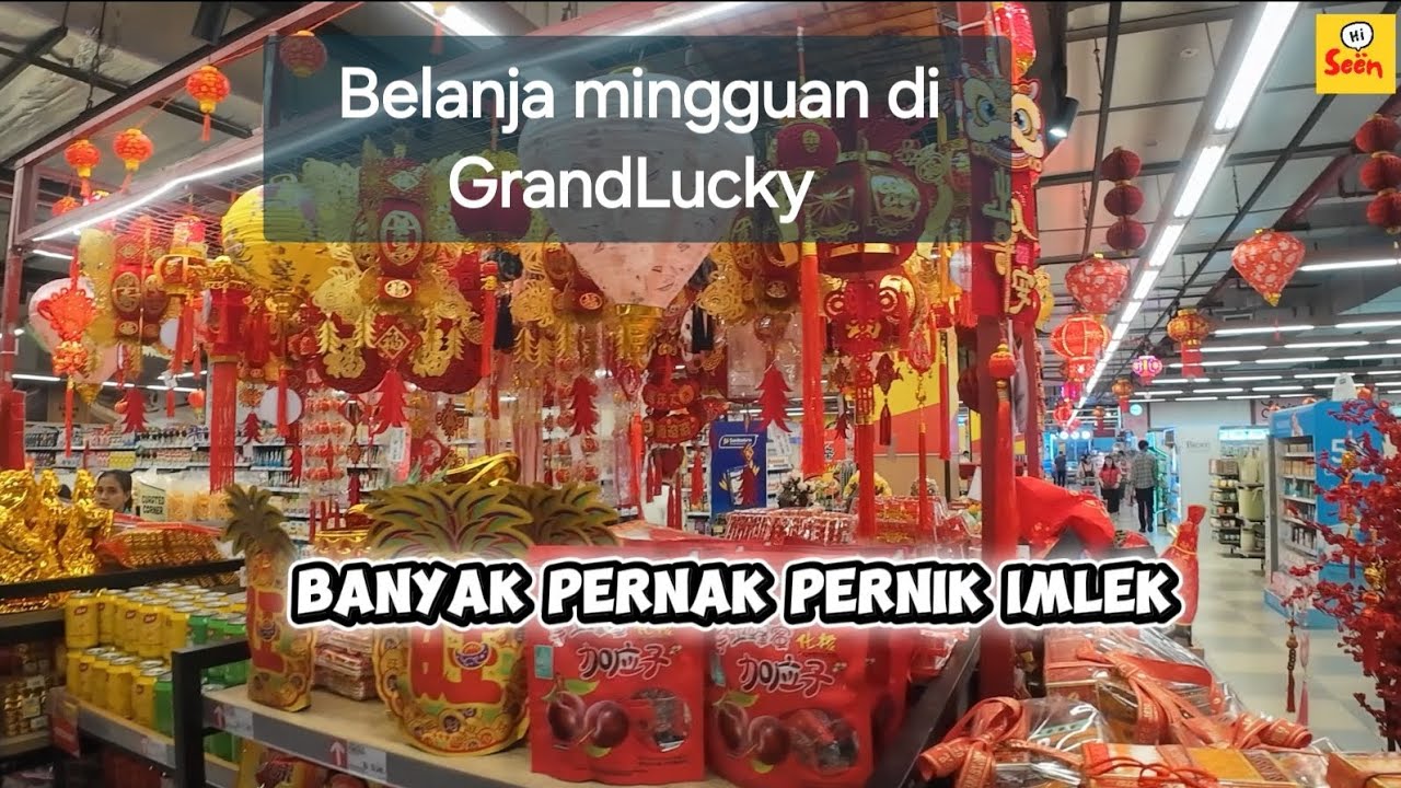 Belanja buah dan sayur menjelang imlek di grandlucky #groceries #chinesefood 
