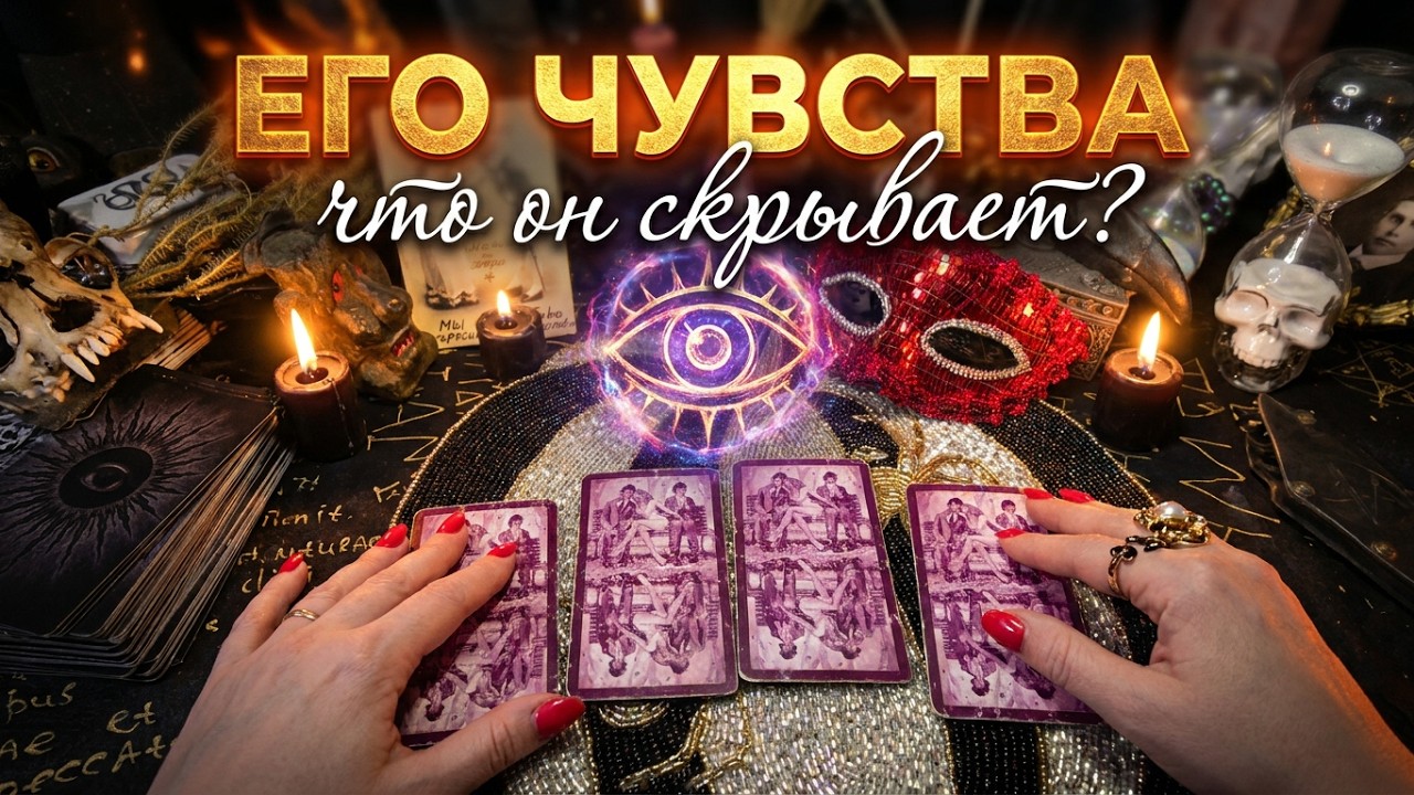 ЕГО ЧУВСТВА К ВАМ ПРЯМО СЕЙЧАС... 🔥 ТАРО СЕГОДНЯ 🕯️ ЧТО ОН СКРЫВАЕТ? 🔮