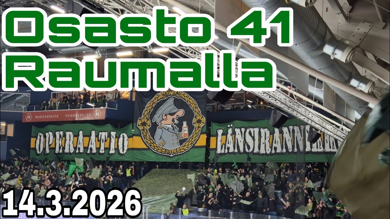 Osasto 41 OPERAATIO LÄNSIRANNIKKO | Katsomotunnelmia Lukko - Ilves 14.3.2026