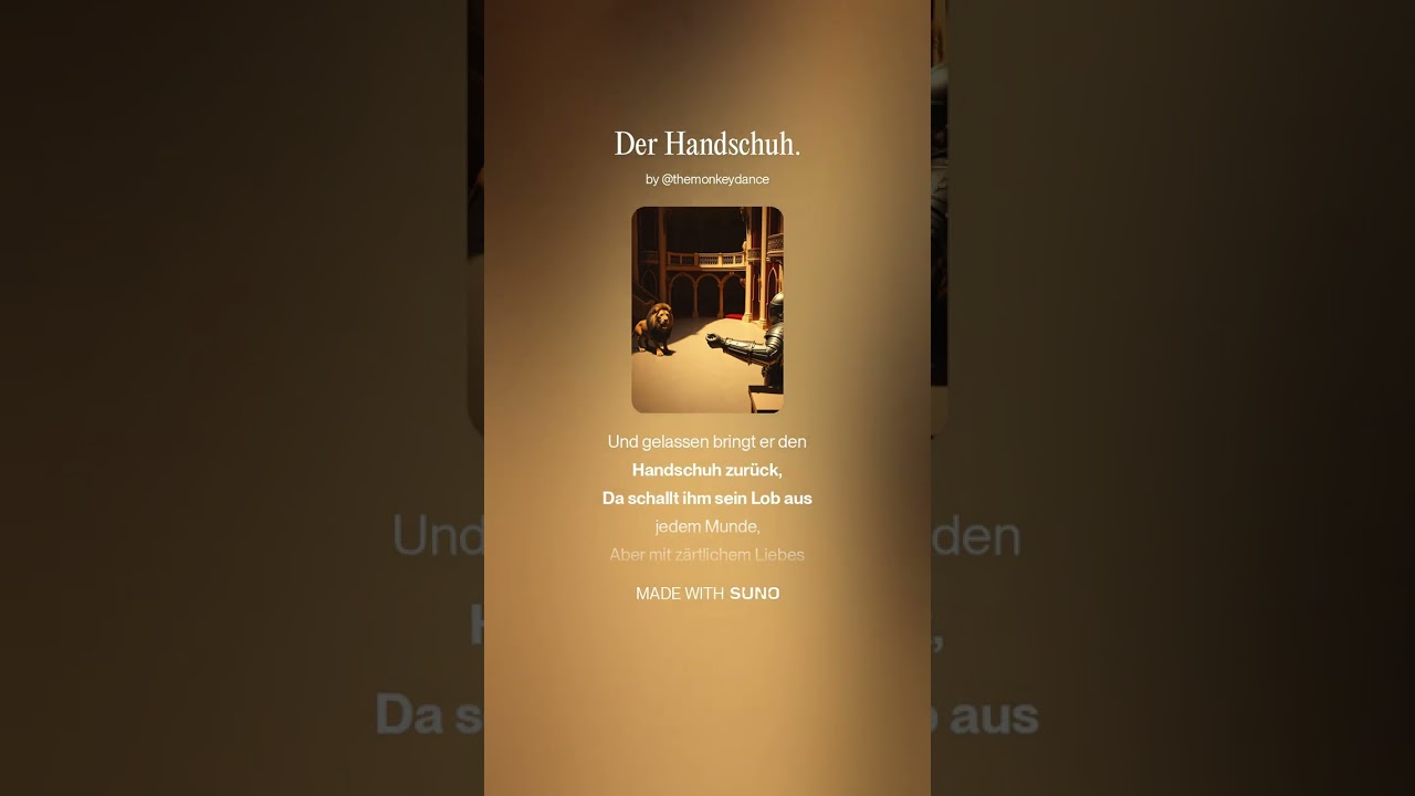 Der Handschuh - Schiller