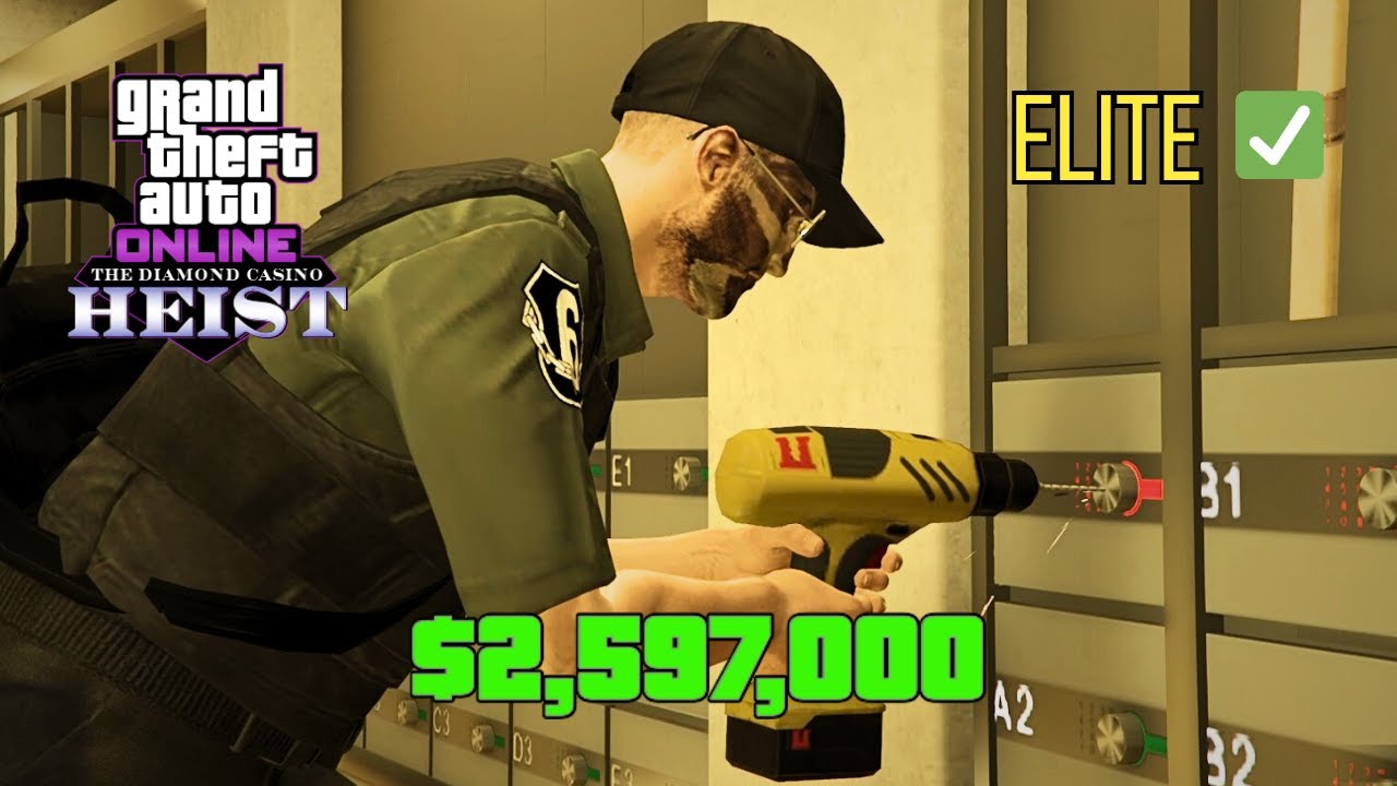 GTA Online | Casino Heist Big Con Gruppe Sechs Approach Duo - Hard Elite Challenge $2,597,000
