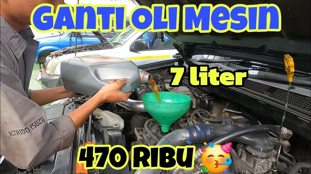 Bengkel Resmi idaman, ganti oli mesin 7 liter hanya 470ribuan (Astrido Isuzu BSD)