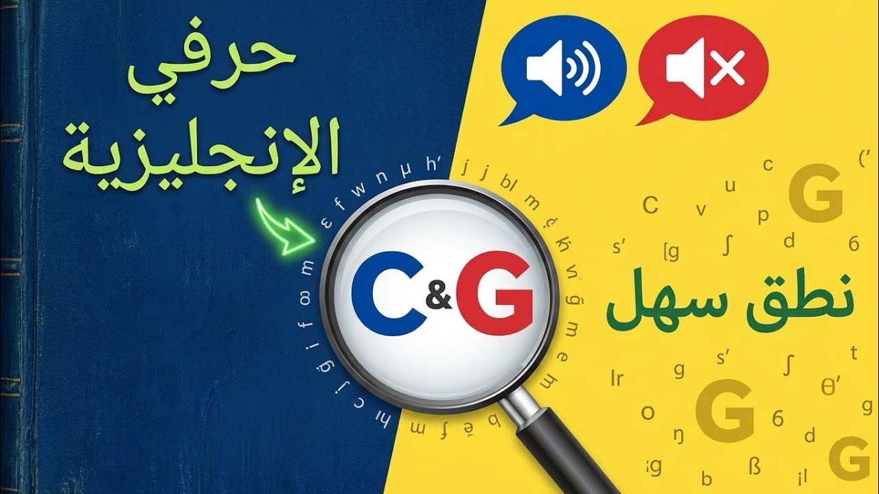 كيف تقرأ حرفي C و G في اللغة الإنجليزية بسهولة | شرح للمبتدئين
