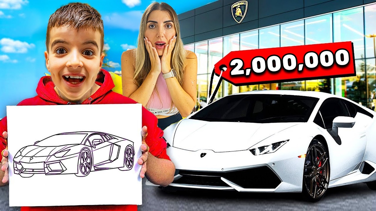 כל מה שהילדים מציירים ההורים חייבים לקנות !