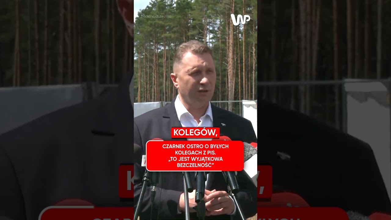 Czarnek ostro o byłych kolegach z PiS: To jest wyjątkowa bezczelność