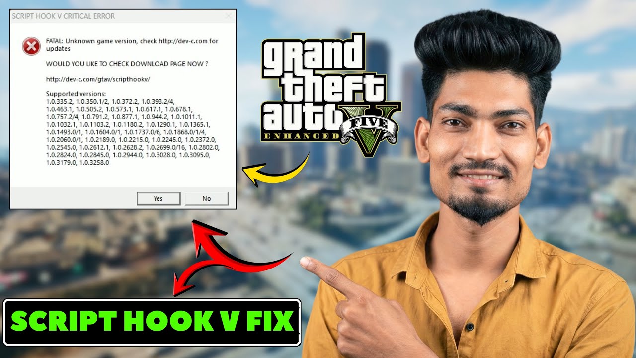 How to Fix ScriptHook V Critical Error in GTA 5 Enhanced | Latest Update 2026 (100% Working)